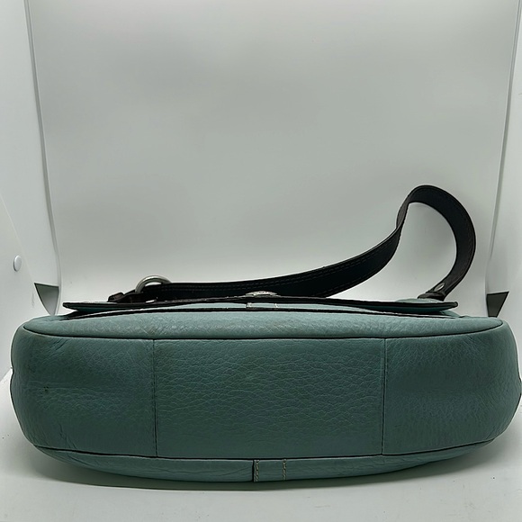 Coach Robin’s Egg Light Blue Pebbled Leather Hobo Bag Purse 🌸🌸 - Picture 6 of 13